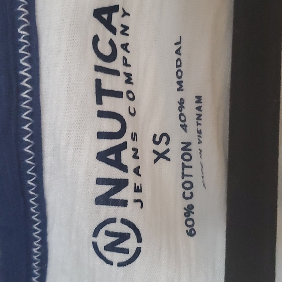 NWT nautica tie front t-shirt - Picture 2 of 5